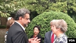 Pakistan prime minister, Khaqan Abbasi met British prime minister, Theresa May in NY Tuesday.