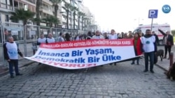 KESK İzmir’de ‘İnsanca Yaşam’ Mitingi Düzenledi